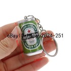2pc Mini Beer Can Keychain Resin Drink Bottle Keychain Car Keys Pendant Gift