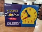 Learning Resources Set Of 6 4    Interactive Hands-on Learning Clocks  Yellow