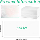 150 Pcs Disposable Massage Table Sheets 31  X 71   Non-woven Disposable Bed Shee