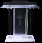 Plexiglass Church Speech Podium Acrylic  Lectern For Pulpit Event Wedding Prayer