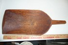 Antique Elmwood   Wood Grain Scoop Kitchen Primitive Folk Vtg 17 l Beauty 1800s