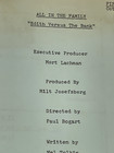 All In The Family Tv Script Production Used  edith Versus The Bank  Vintage