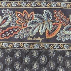 Vera Bradley Travel Bag Vintage Retired Pattern Blue Floral 12x15x3 Makeup Hair