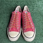 Converse Chuck Taylor Made In Usa Red Canvas Chucks Low Top Vintage Mens Size 13