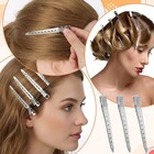 20 Pcs Silver Metal Duck Bill Hair Clips For Women - Hair Styling  Hair Coloring