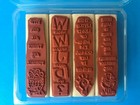 Stampin  Up   Little Inspirations Set Of Four Wood Rubber Stamps Cards Craft