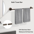4 Piece Antique Bathroom Hardware Accessories Set Oil Rubbed Bronze 24 Inch T   