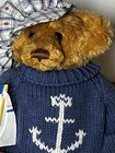 Vtg 1992 Handcrafted Signed Mohair Teddy Bear 14  Jointed Artist-beal Sailor