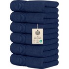 6 Piece Premium Hand Towels Set  16 By 28 Inches  100  Ring Spun Cotto
