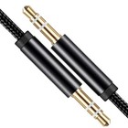 2x 3 5mm Braided Male To Male Stereo Audio Aux Cable Cord For Pc Ipod Car Iphone