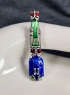 Vintage Northwest Coast Tribal Totem Pole Pin Enamel   Sterling Silver