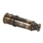 1920 Vintage Brass Spyglass Telescope With Wooden Box - Nautical D  cor 15 Inch