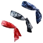Head Tie Back On Headband Sports Headband Sweat Band Hair Sweatband Men Women