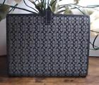 Coach Signature Black Jacquard Note Pad Day Planner Case W pen Gently Used