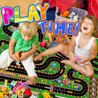 Kids Car Rug For Play Toy Cars  Race Track Playmat Carpet Kid Play Road Rug For