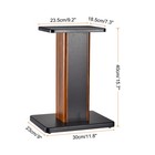 2 X Wood Speaker Stands 15 7 Inch  40cm  Speaker Stand Hollowed Stands