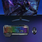Wireless Gaming Keyboard And Mouse  Rgb Backlit Rechargeable Mouse  Removable Ha