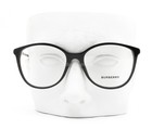 Burberry Eyeglasses B2128 3001 Glasses Polished Black Silver Logo 52mm With Case