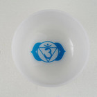 7 Inch A Note Third Eye Chakra Inside Frosted Quartz Crystal Singing Bowl