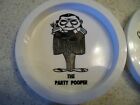 1960s  Set Of 6 Plastic Party Drink Coasters barware mancave  