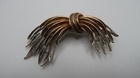 Vintage Mid Century 1950s Silver And Gold Brooch 7cm Bb14