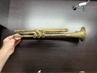 Vintage German Weltklang Brass Trumpet W  Mother Of Pearl Valve Inlays