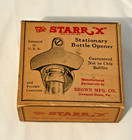 Canada Dry Starr-x  Bottle Opener W  Original Box   Screws  Nos