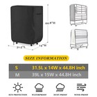 Folding Bed Storage Cover For Single Size 31-inch Portable Rollaway Bed  Blac   