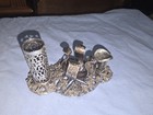 Vintage Sam Fink Sf Gold Filigree Lipstick Nail Polish Holder Cherub Finger Rest