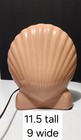 Vtg Seashell Clam Shell Lamp Coastal Nautical Tropical Palm Beach Chic Rare