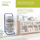 25-shelf Mobile wall Mountable Art Drying Rack For Art Studios   Classrooms     