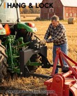3 Point Steel Hitch For Cat 2 Tractors Quick Hitch 4000lbs
