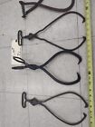 4 Antique Old Vintage Large Heavy Ice Block Carrier Tongs