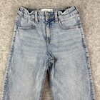 Abercrombie Kids Jeans Girls 9 10 High Rise Wide Leg Medium Wash Boho Stretch