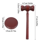 Handmade Wooden Judge Gavel And Block Set With Sound Block