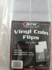 2x2 Coin Flips Holders 100 Double Pocket Pouches With White Inserts By Bcw New