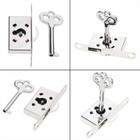 Vintage Drawer Lock With For Key Antique Small Box Cabinet Door Locks Furniture