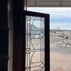 Sg 4399 Antique Leaded Glass Transom Window 17 X 76 5
