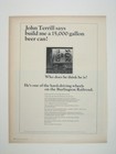 Vintage 1984 Coors Beer Print Ad Burlington Railroad John Terrill