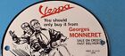 Vintage Vespa Sign - Scooter Motor Bike Gas Pump Service Station Porcelain Sign