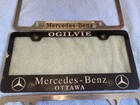 Three Mercedes-benz License Plate Bracket Holders Dealer Ottawa Canada Frames