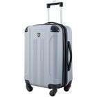 Travelers Club Chicago Hardside Expandable Spinner Luggage 22  - Silver