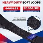 Heavy Duty Tie Down Kit - 10643 Lbs Breaking Strength Tie Down Straps 1 6  X 17 