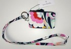 Vera Bradley Zip Id Case And Lanyard Set Mod Paisley 1 Piece