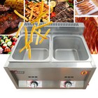 Countertop Gas Fryer Commercial Propane Deep Fryer 12l W  2baskets Lpg   2 Lids