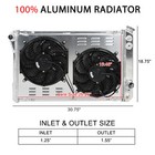 3 Row Aluminum Radiator Shroud Fan Relay For 82-92 Chevy Camaro Pontiac Firebird