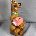 Vintage 1998 Scooby-doo Hanna Barbera Piggy Bank Used 