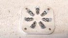 New Unused Ceramic 813 Tube Socket   Old Vintage Ham Radio Transmitter Power Amp