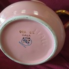 Vintage Hall China Pink   Gold Teapot 6 Cup Usa Mid Century Coffee Pot W Lid