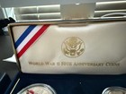 1995- Silver World War 2 50th Anniversary Proof 2 Coin Set With Box And Coa